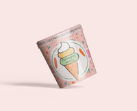 Ice cream tube packaging mockup PSD file