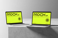 Material Scene of Macbook Mockup