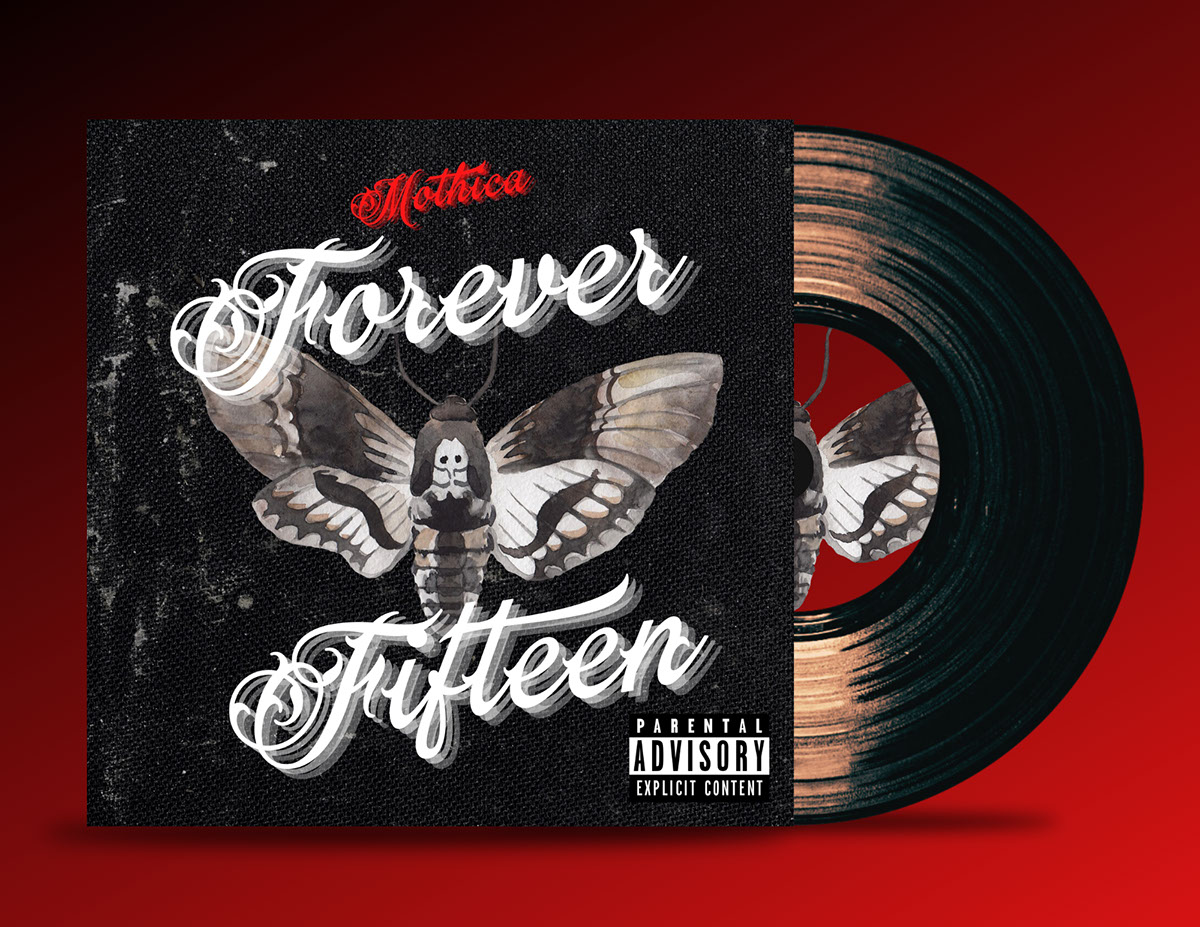 Forever Fifteen-Mothica Fanart album cover mockup rendition image