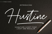 Hustine Signature Script Font