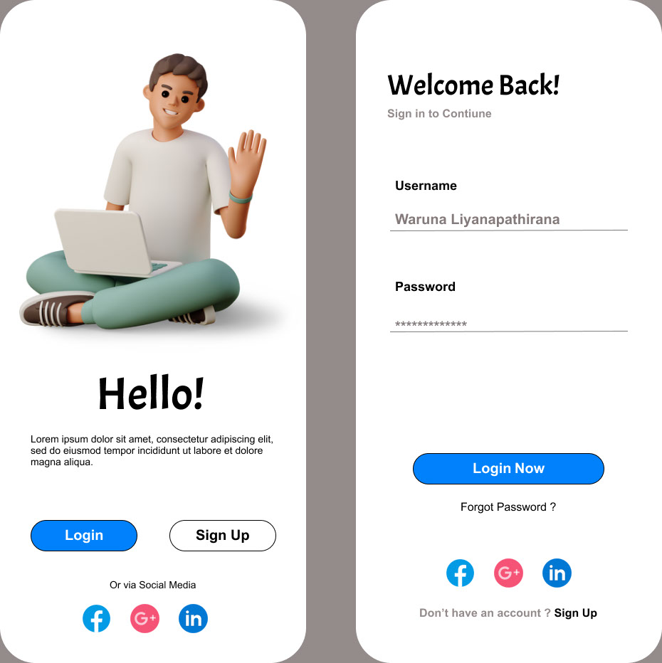 Ui Login Examples Computer Login Page UI Example on Behance :: Behance