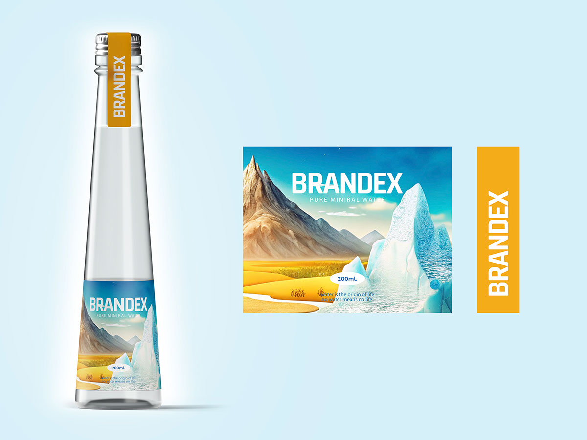 Premium Water Bottle Label Design Collection on Behance :: Behance
