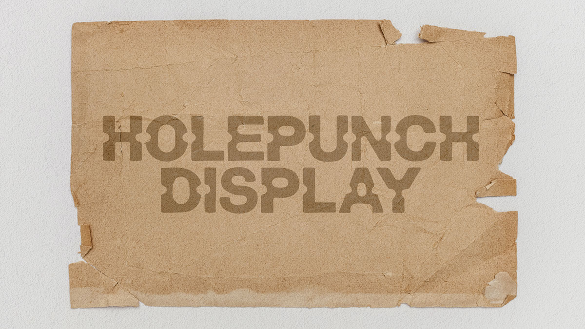 HOLEPUNCH DISPLAY rendition image
