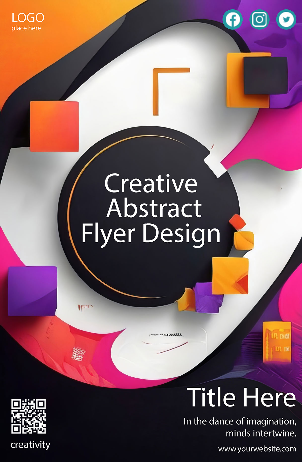 Creative Abstract Flyer Design rendition image