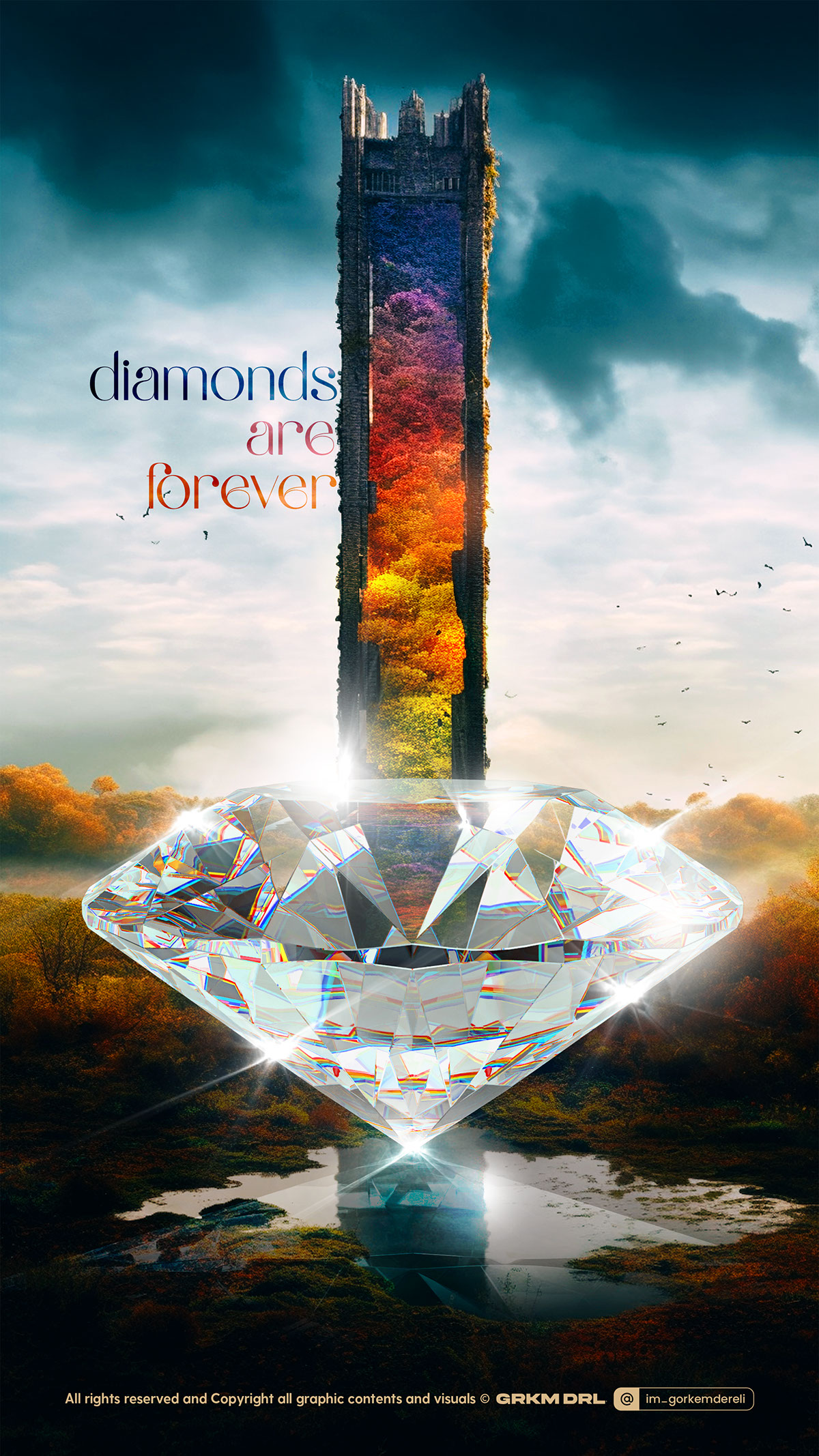 Diamonds Are Forever by gorkemdereli rendition image