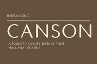 Canson Rounded Luxury Display Font