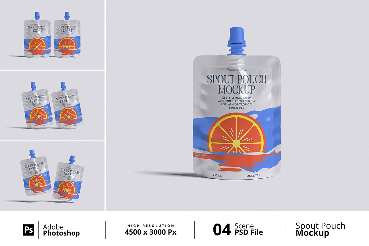 Spout Pouch Mockup Bundle Set on Behance :: Behance
