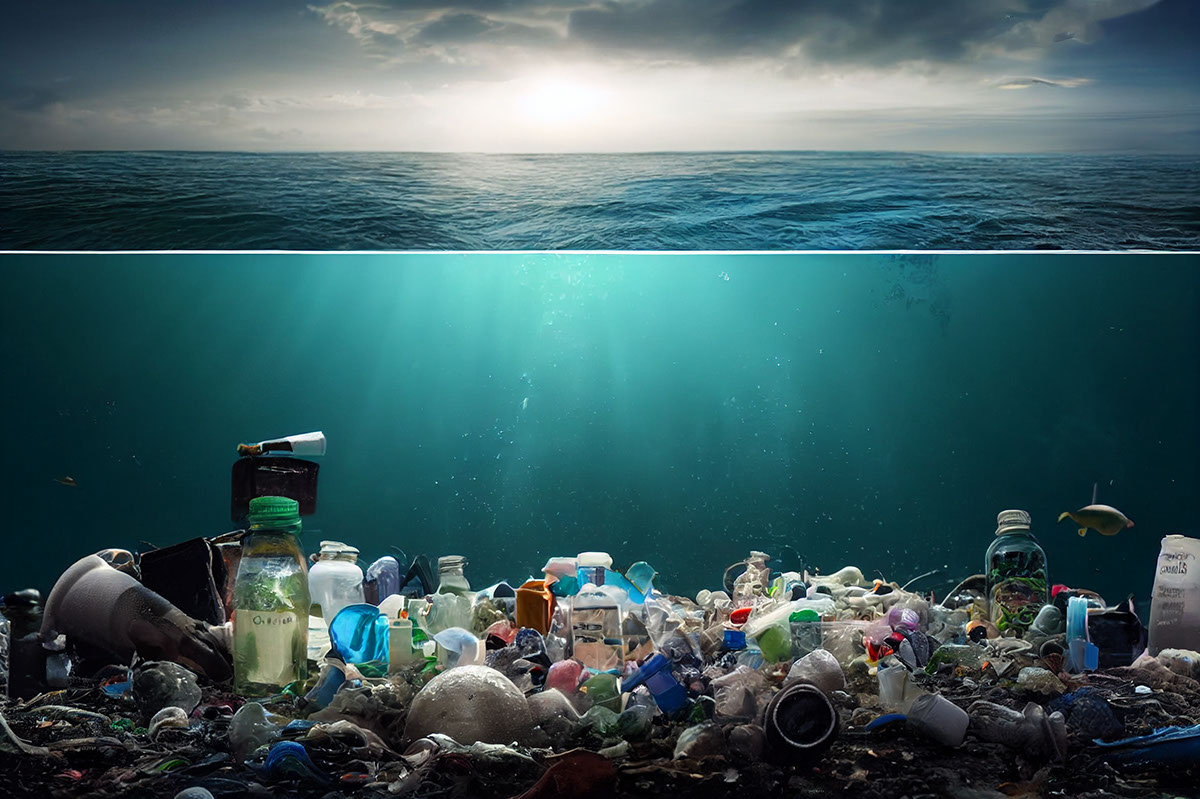 Creatividad contra la contaminacion artistas unidos por los oceanos rendition image