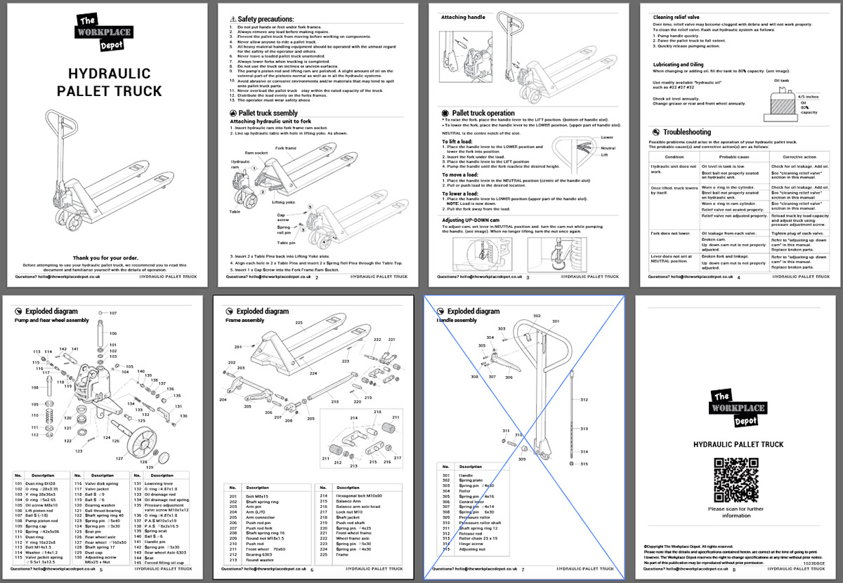 Sample manuals rendition image