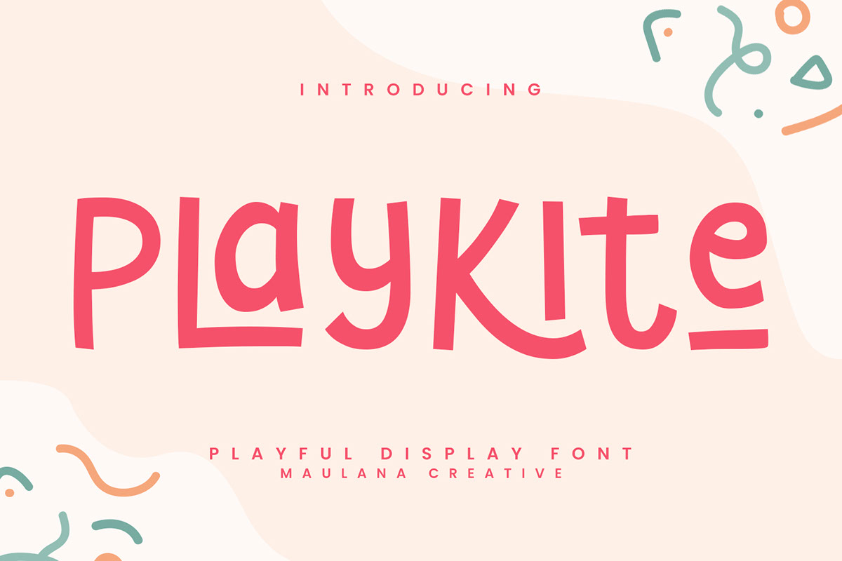 Playkite Playful Display Font rendition image