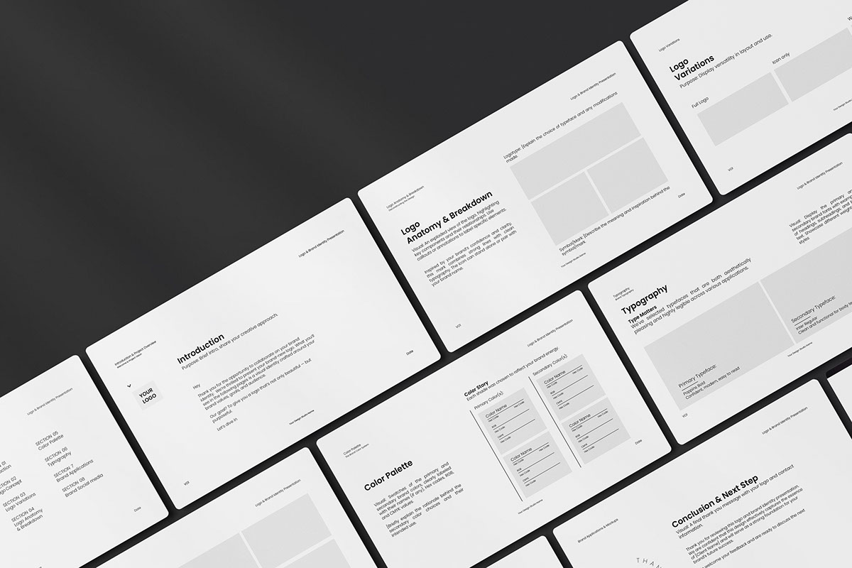 Free Logo Presentation Template on Behance :: Behance