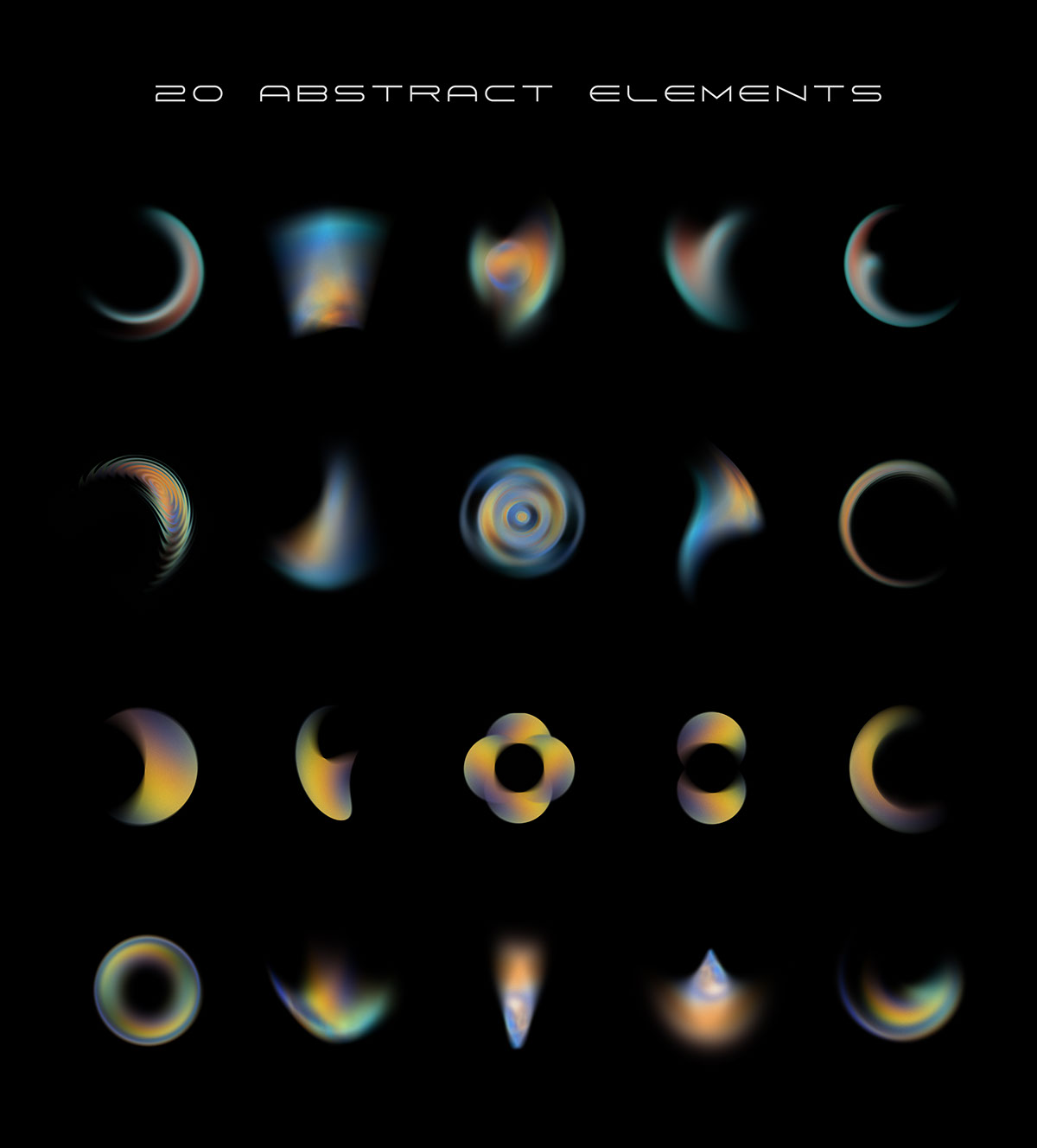 20 vol 1 abstract png elements rendition image