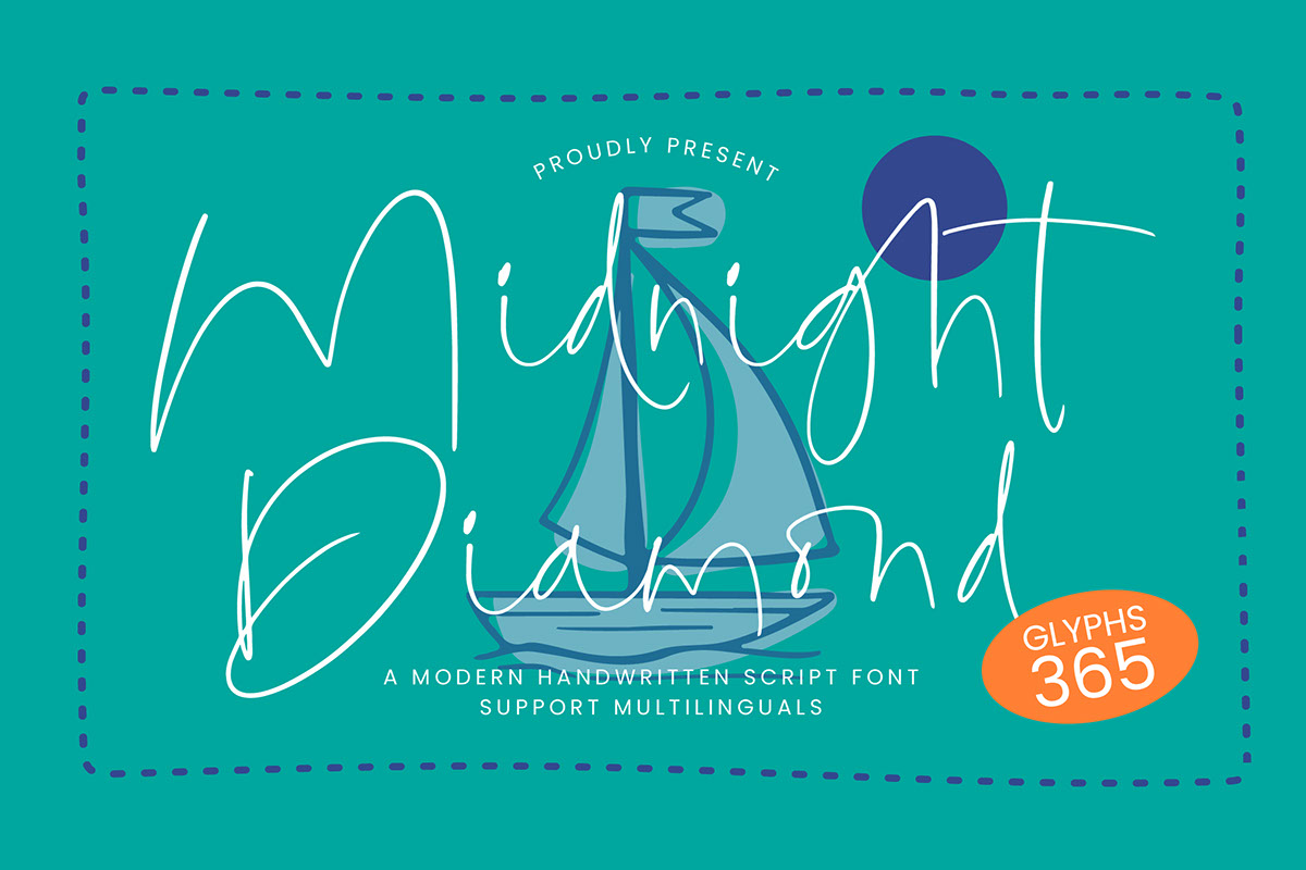 Diamond Scriptl Midnight Diamond - A Modern Handwritten Script on Behance :: Behance