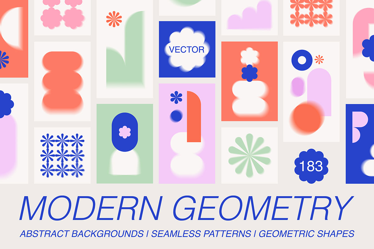 Modern Geometry Prints and Patterns rendition image