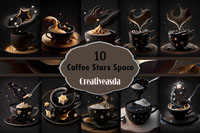 Coffee Stars Space Backgrounds