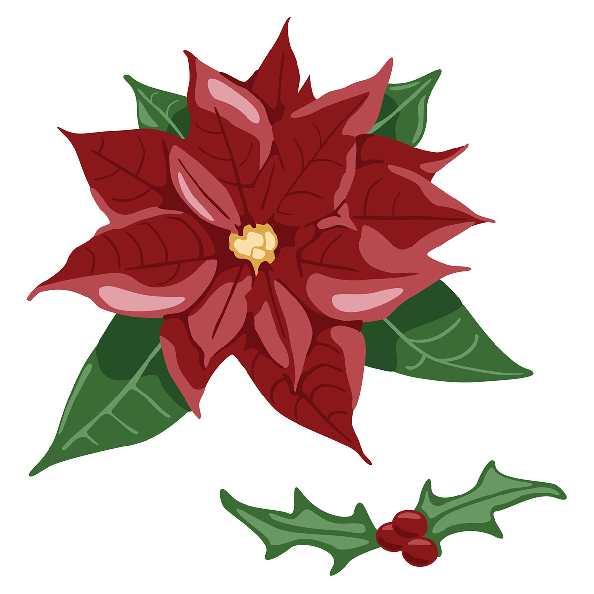 Holiday Flowers rendition image