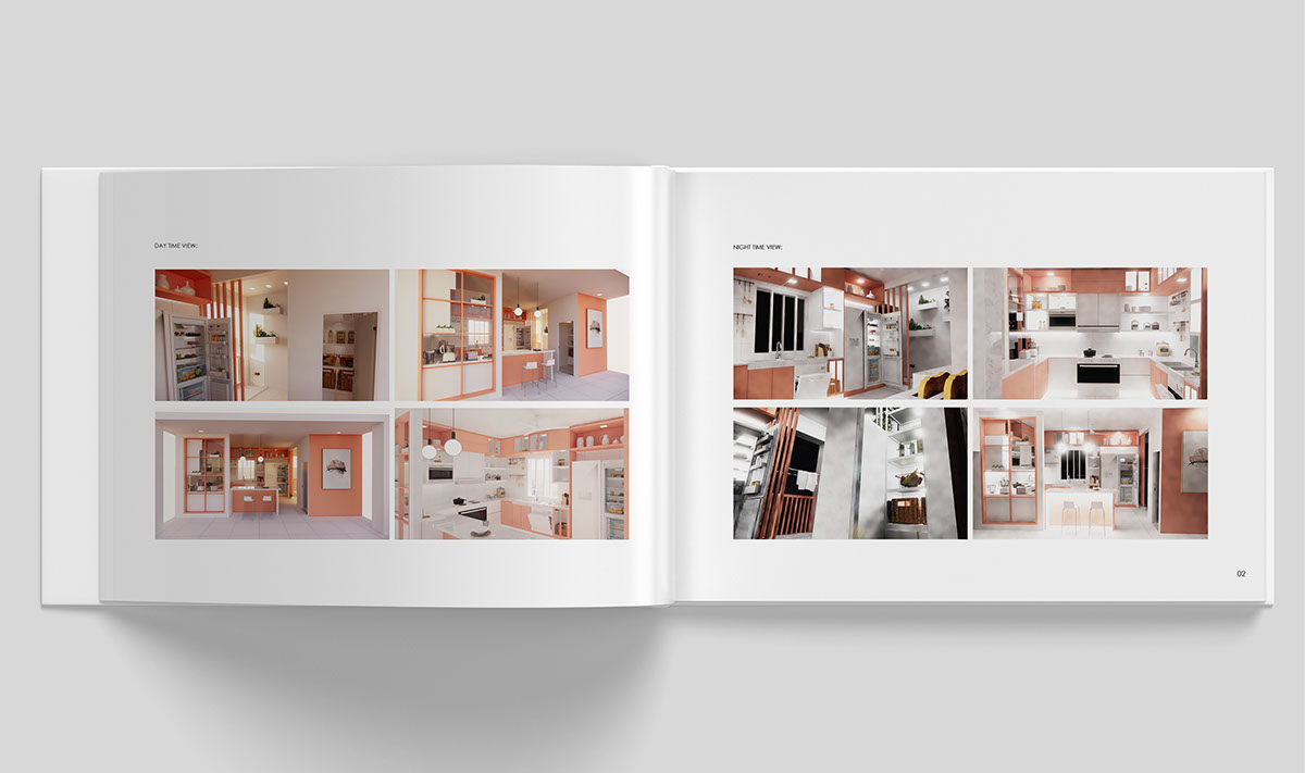 Interior Design - Academic Portfolio rendition image