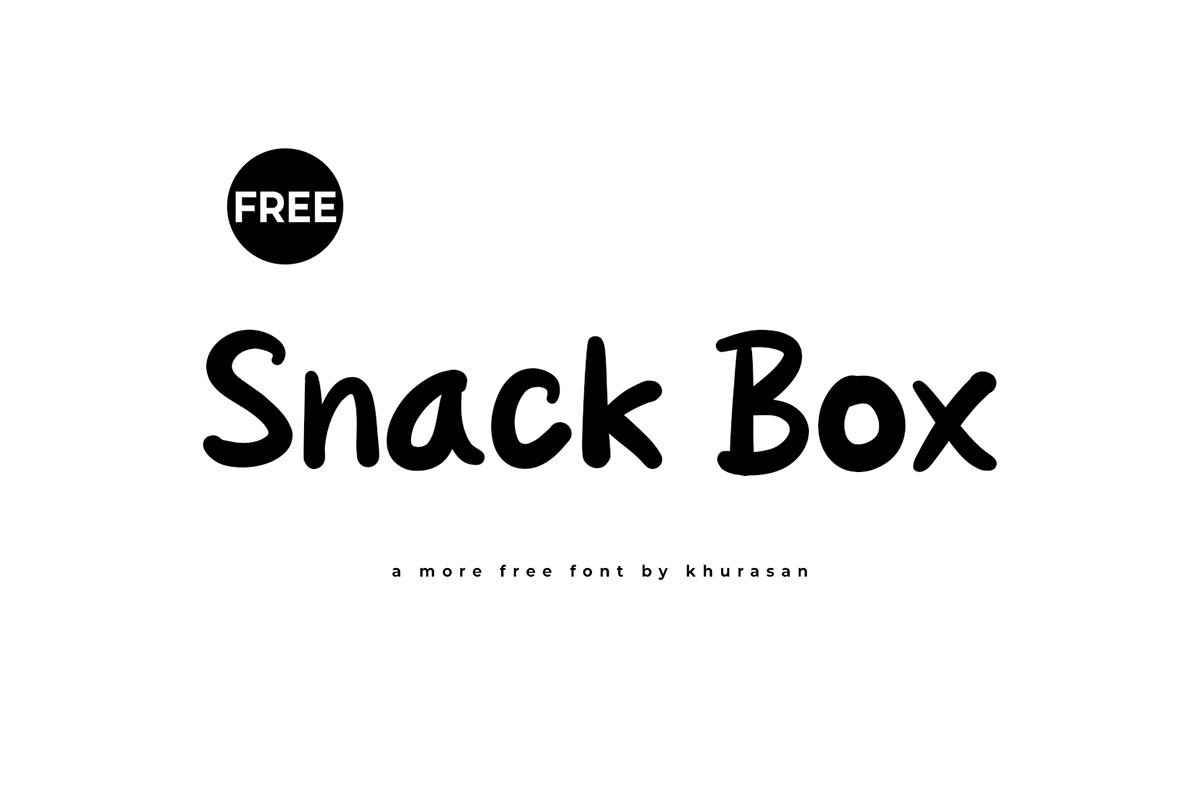 Snack Box Font rendition image