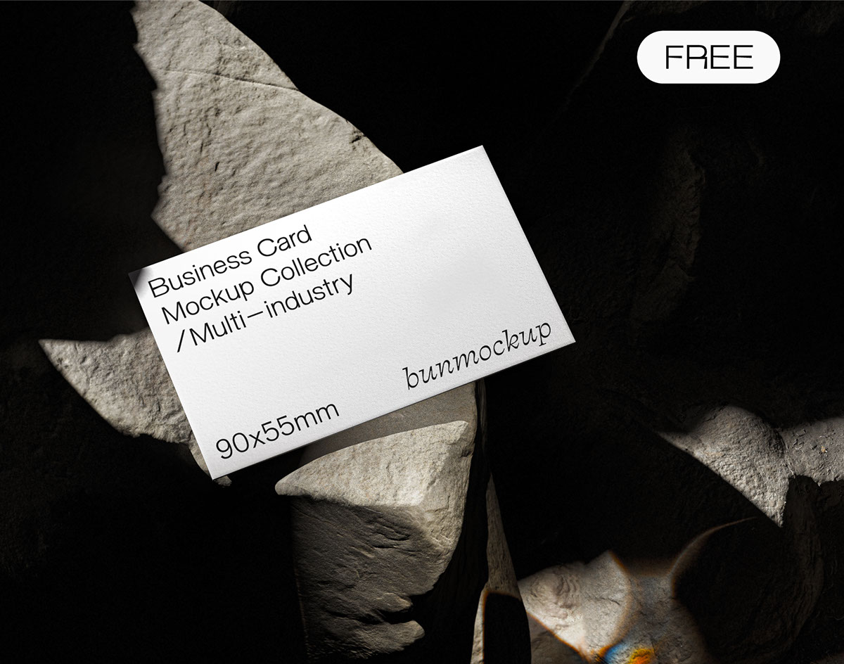 Free Business Card Mockup 05 rendition image