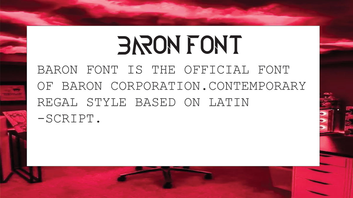 BARON FONT on Behance :: Behance