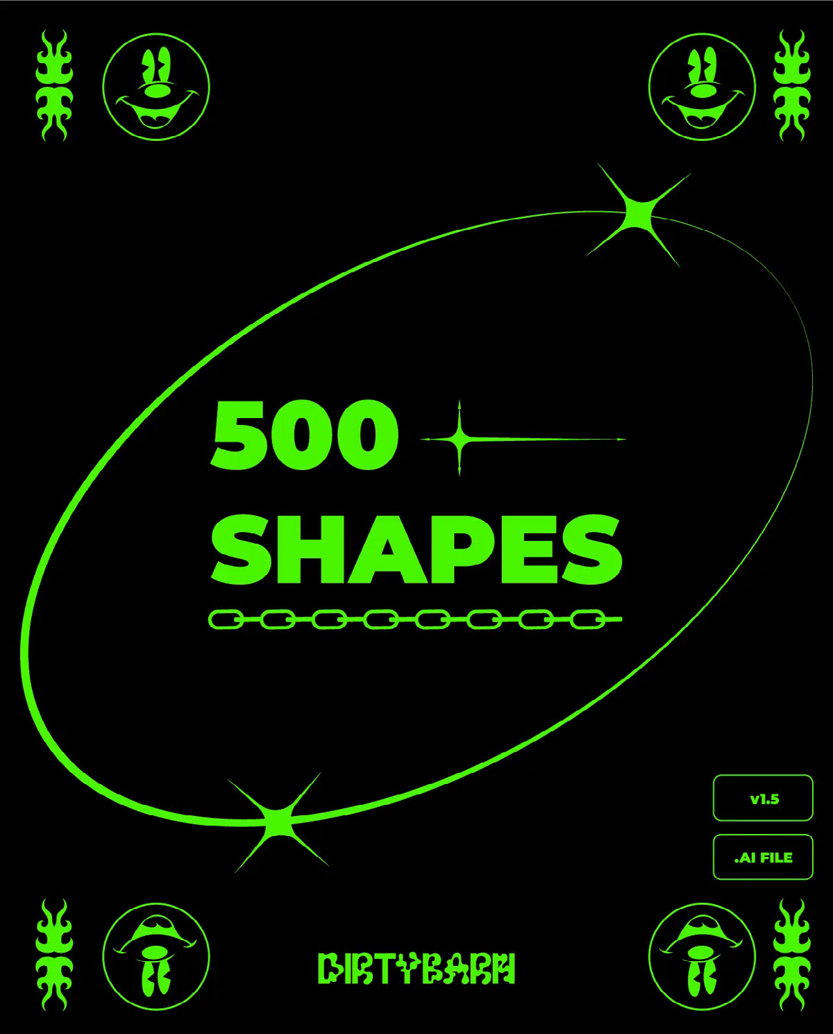 Design Elements Pack 500 Shapes - Commercial rendition image