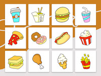 Fast Food Illustration Vector