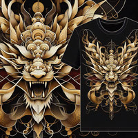 Dragon T-Shirts Design Raw Image Set
