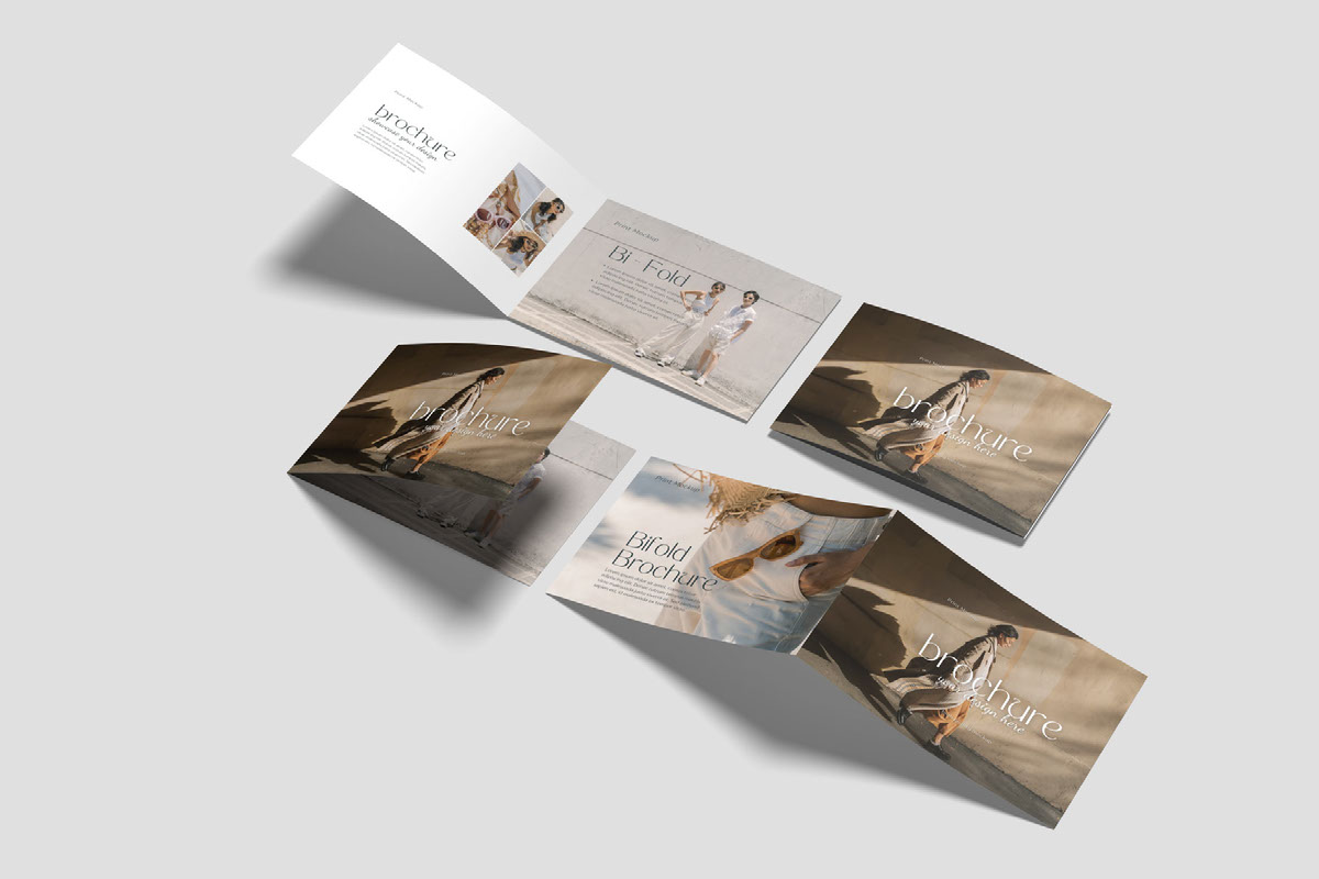 A4 Landscape Bifold Brochure Mockup on Behance :: Behance