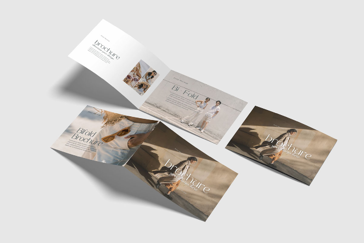 A4 Landscape Bifold Brochure Mockup on Behance :: Behance