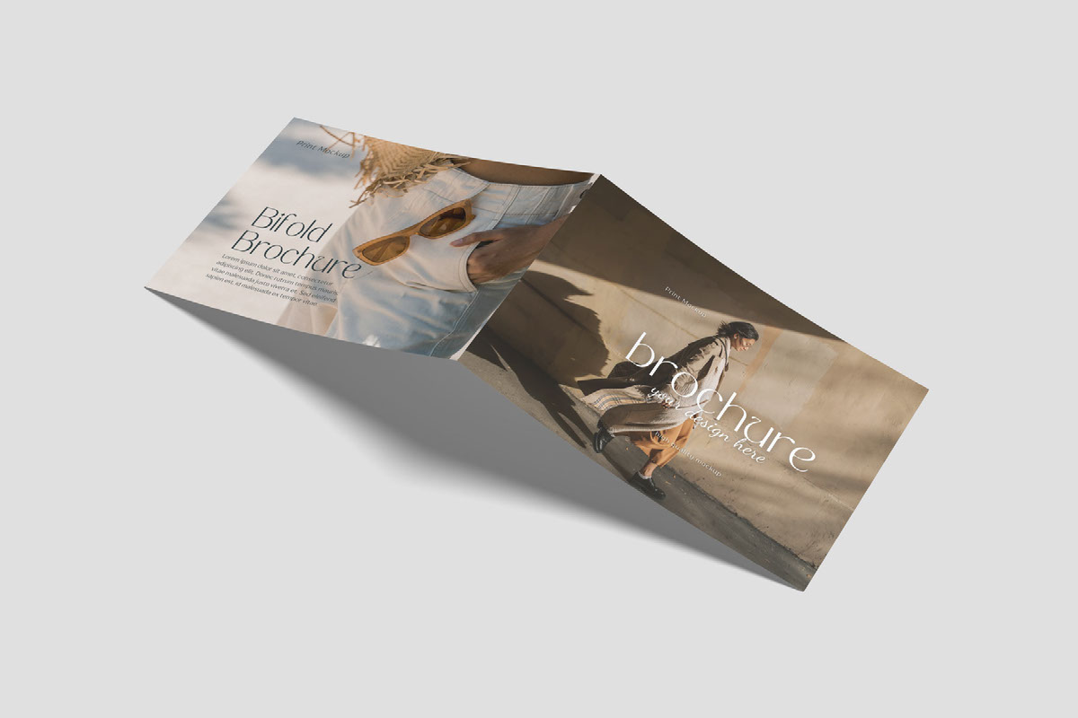 A4 Landscape Bifold Brochure Mockup on Behance :: Behance