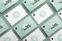 Free PSD Business Card Design Showcase Mockups