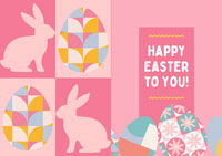 Happy Easter 2U Card