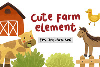 Cute Farm Element Illustration