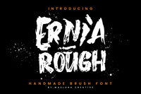 Ernia Rough Handmade Brush Font