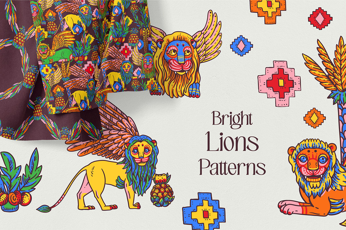 Bright Lions rendition image