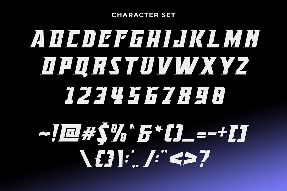 Pulspace Sporty Font rendition image