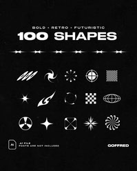 Design Elements Pack: 100 Shapes :: Behance