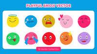 Playful Emoji Vector Set
