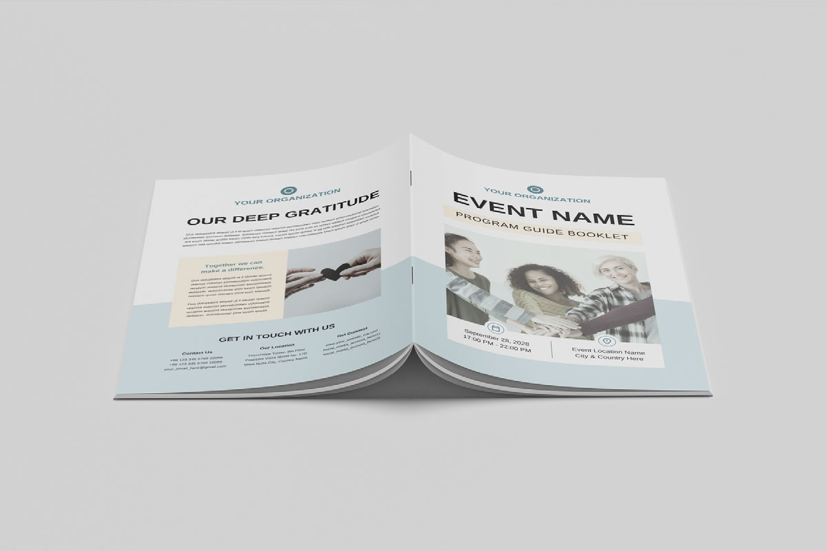 Nonprofit Event Program Template on Behance :: Behance