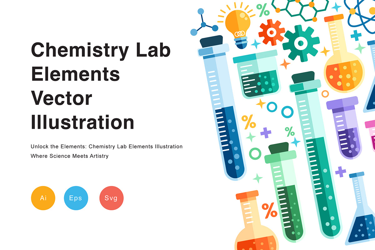 Chemistry Lab Elements Illustration on Behance :: Behance