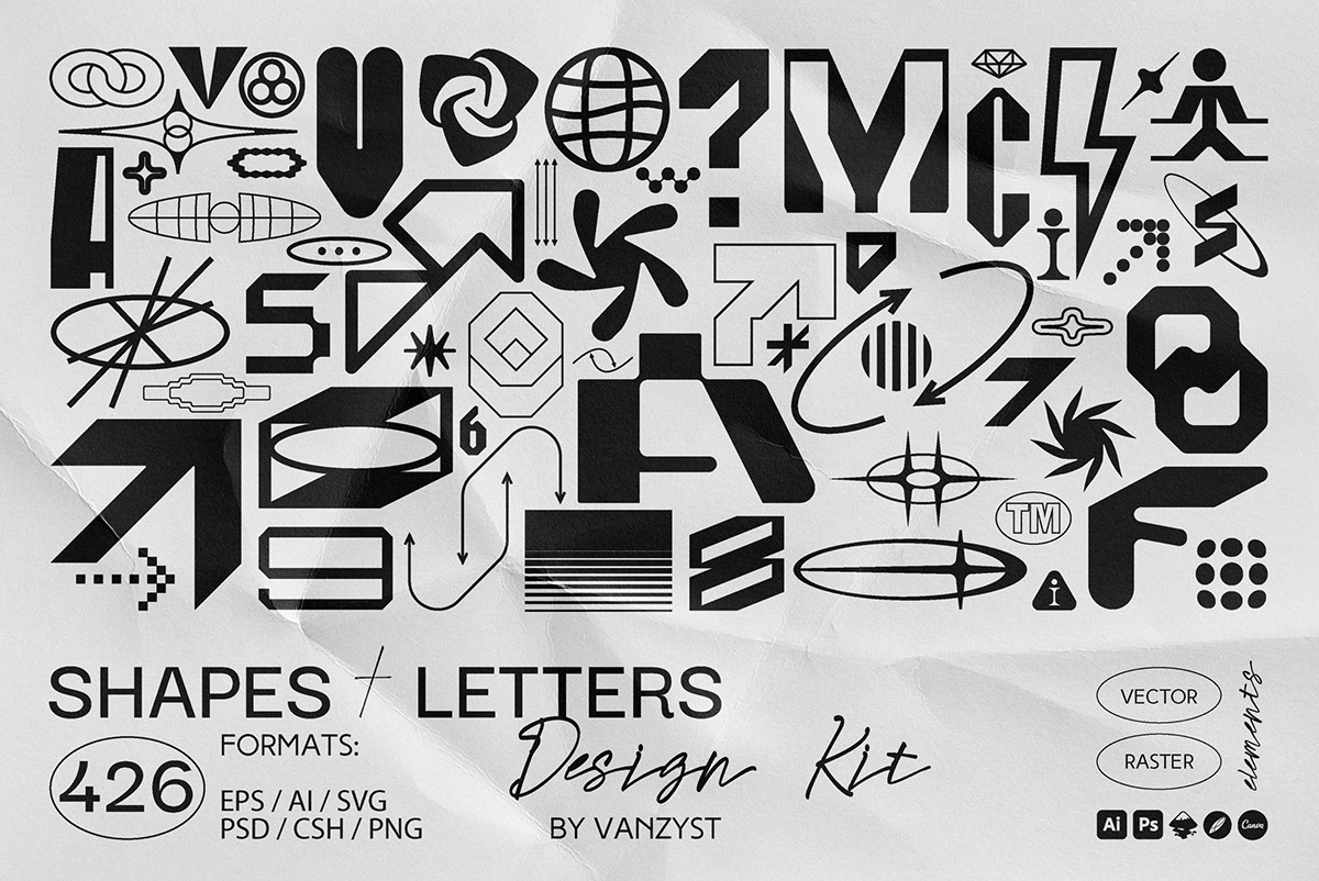 426 Shapes Letters Numbers Kit rendition image