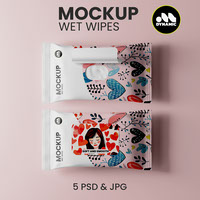 Wet wipes Mockup Photoshop