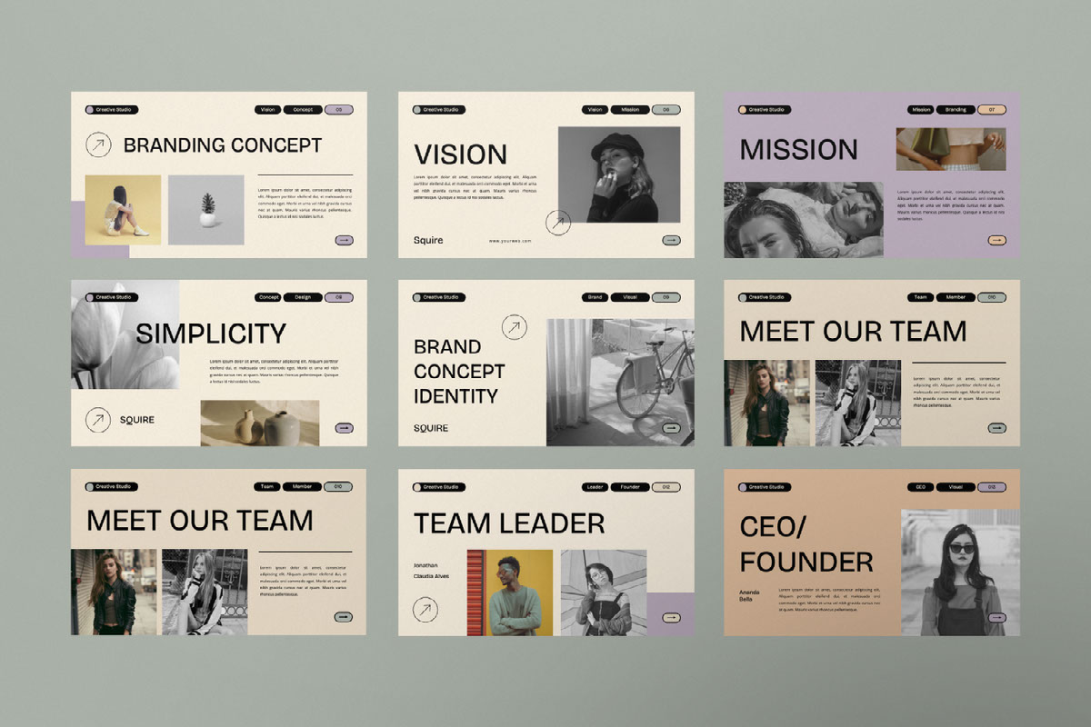Squire - Minimal Presentation rendition image