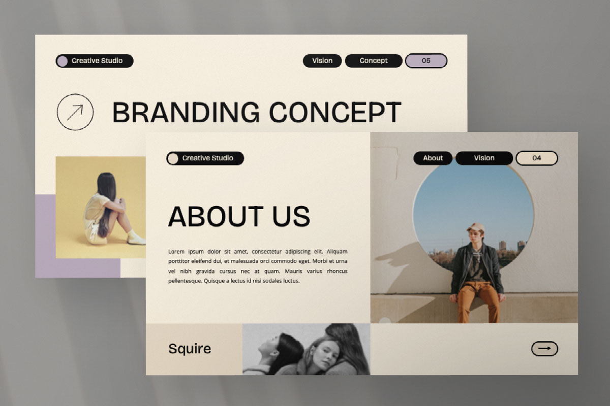 Squire - Minimal Presentation rendition image