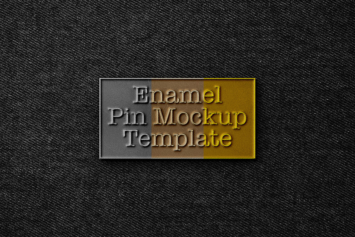 Enamel Pin Mockup rendition image