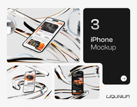 Liqunium - iPhone Mockup Bundle