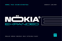 Nokia Expanded Font Family