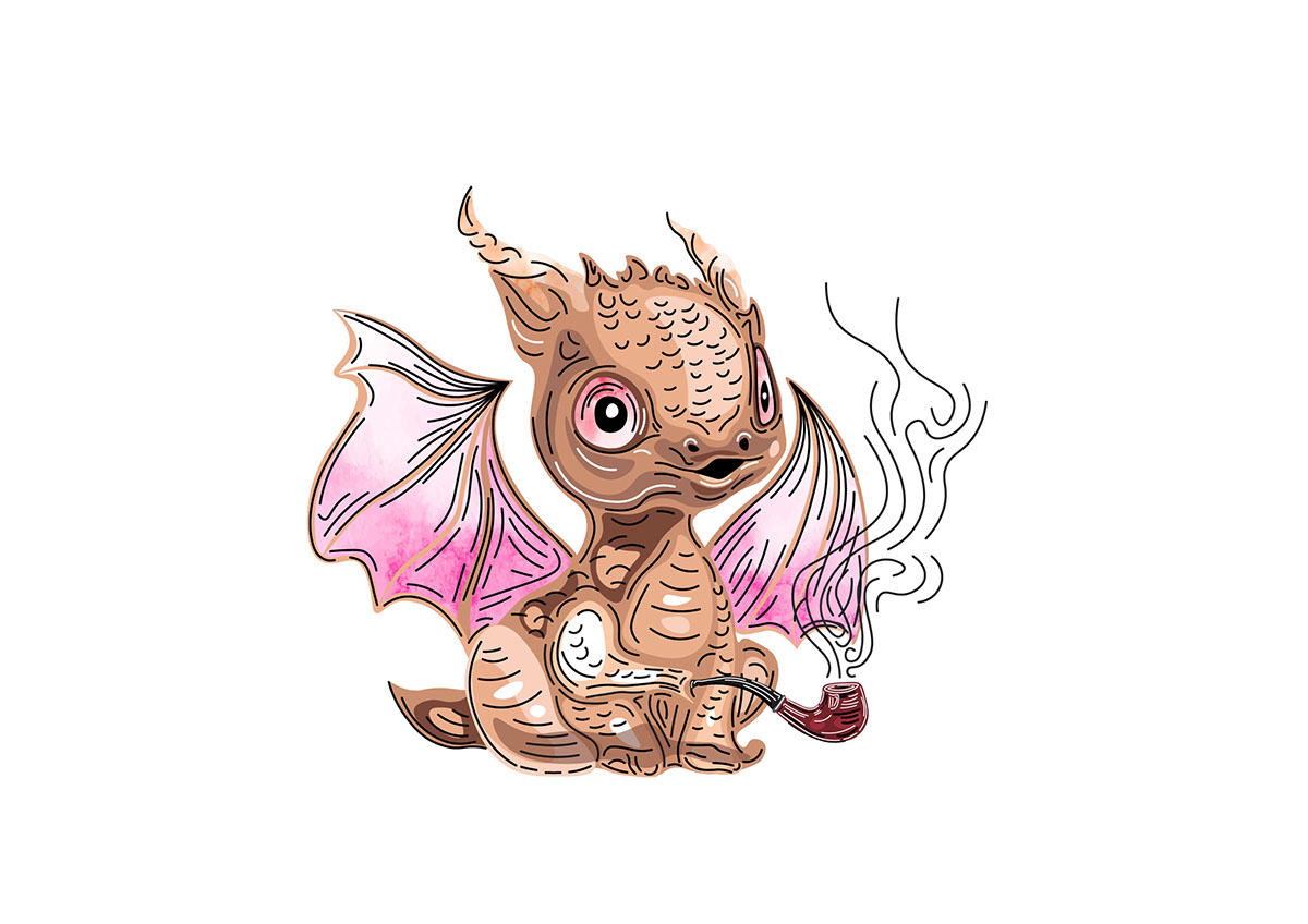 Stoned Dragon RGB rendition image