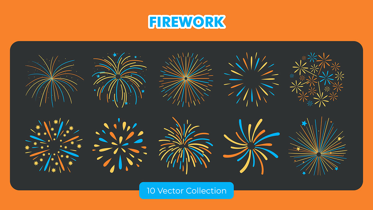 Firework Vector Set rendition image