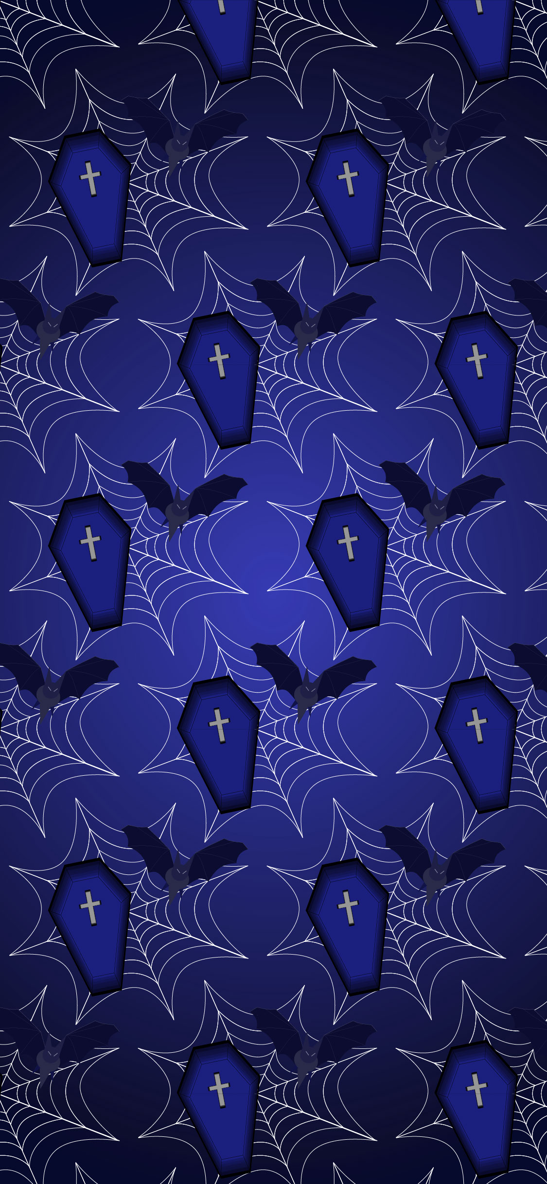 Gothic iPhone 13 Wallpaper - Blue Version rendition image